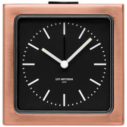 LEFF Amsterdam Block Alarm Clock, Copper